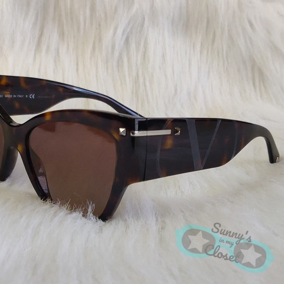 Valentino Cat Eye Sunglasses 😎 VA 4028 Adorable ❤ - Picture 4 of 6